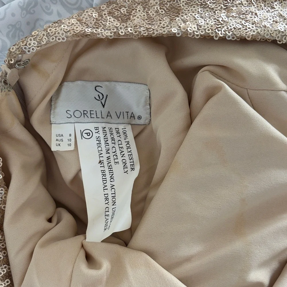 SORELLA VITA Gold Sequin Dress - Picture 2 of 3